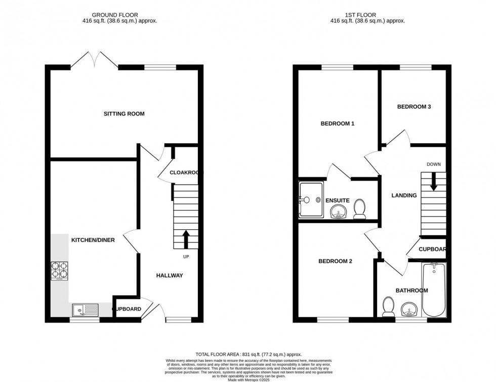Floorplan for Champion Road, Bitton, Bristol