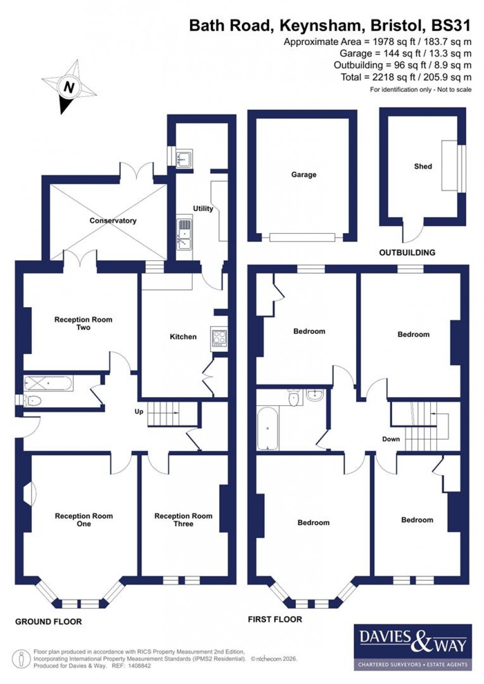 Floorplan for Bath Road, Keynsham, Bristol