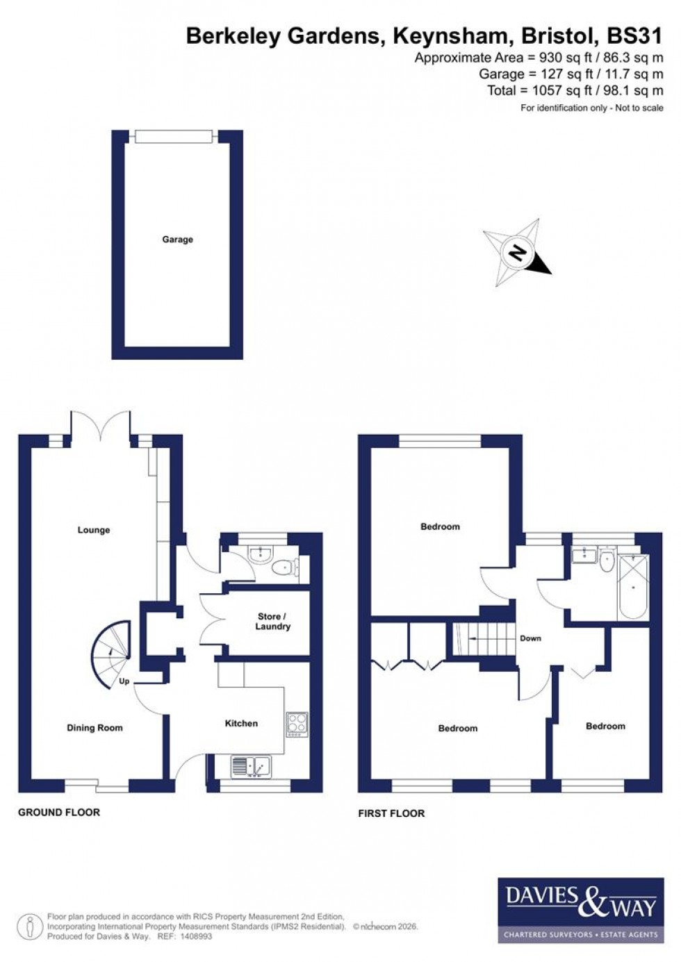 Floorplan for Berkeley Gardens, Keynsham, Bristol