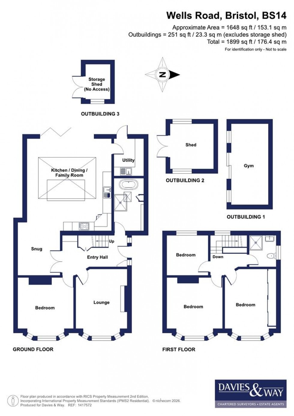 Floorplan for Wells Road, Whitchurch, Bristol