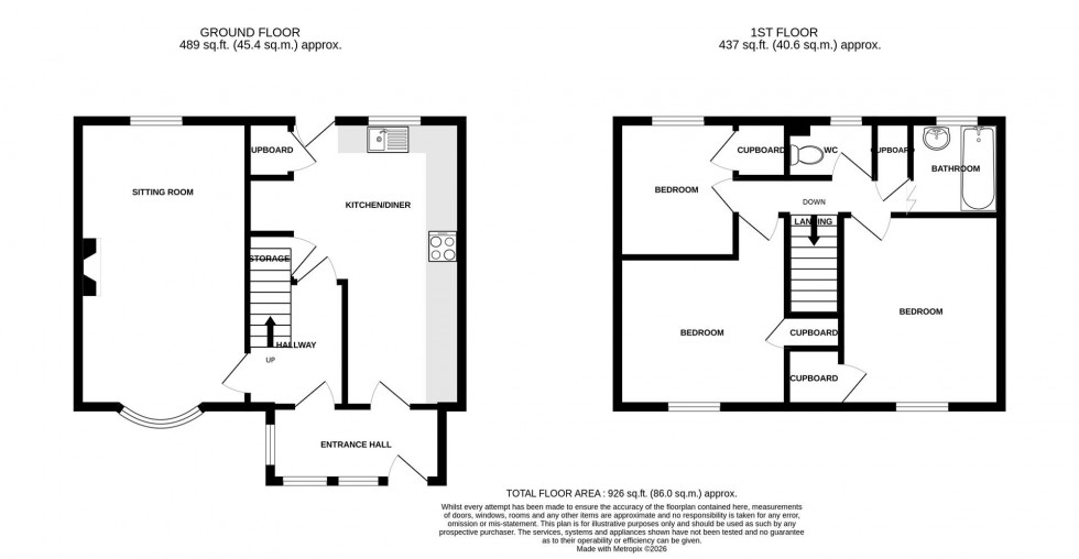 Floorplan for Sheridan Road, Bath