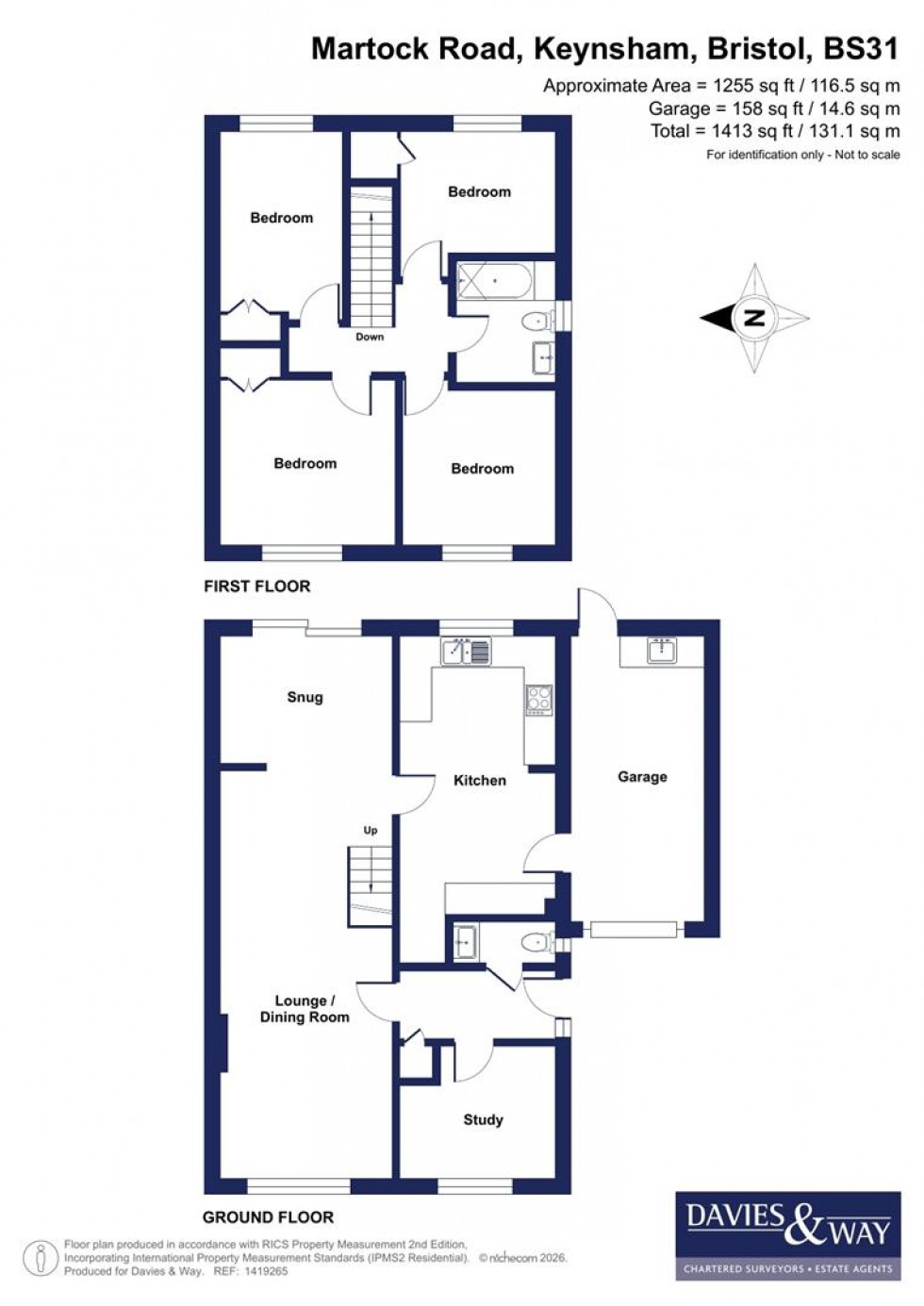 Floorplan for Martock Road, Keynsham, Bristol