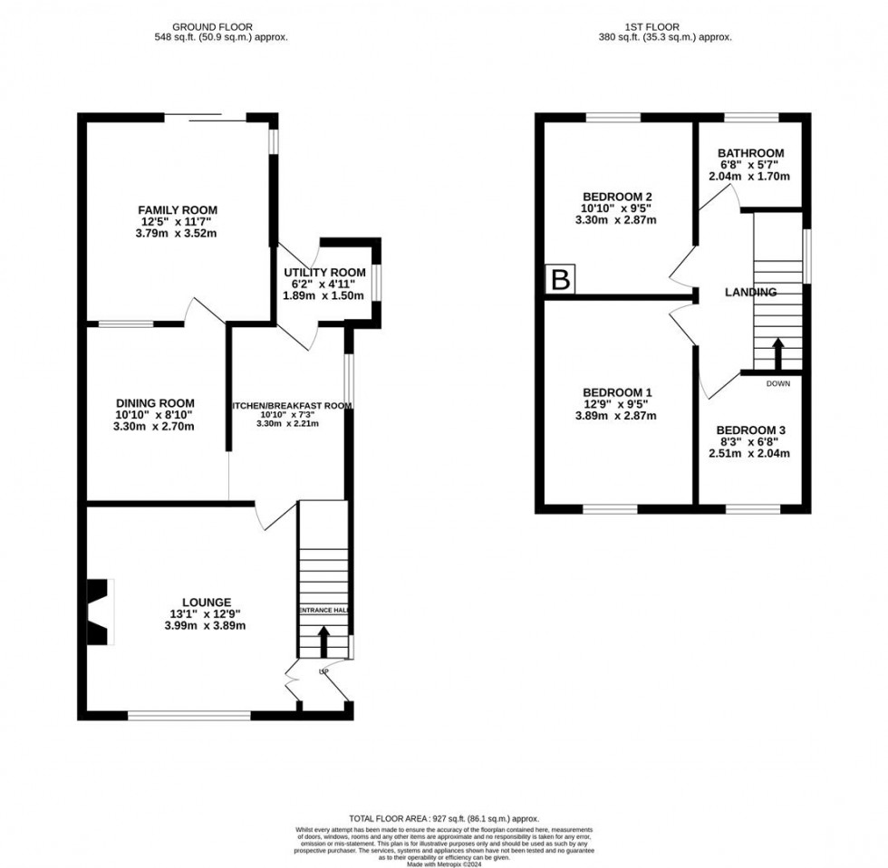 Floorplan for 25 Court Farm Road, Whitchurch, Bristol