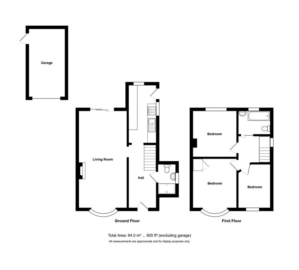 Floorplan for Manor Road, Saltford, Bristol