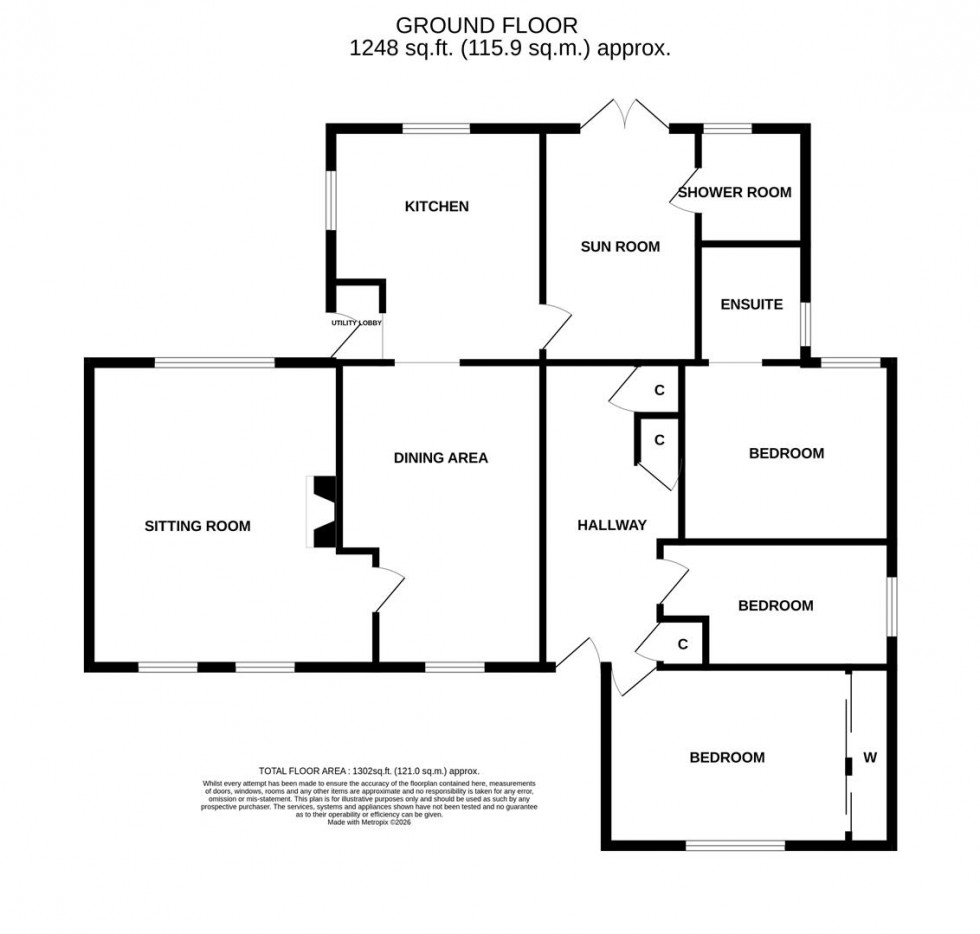 Floorplan for Wells Road, Hallatrow, Bristol