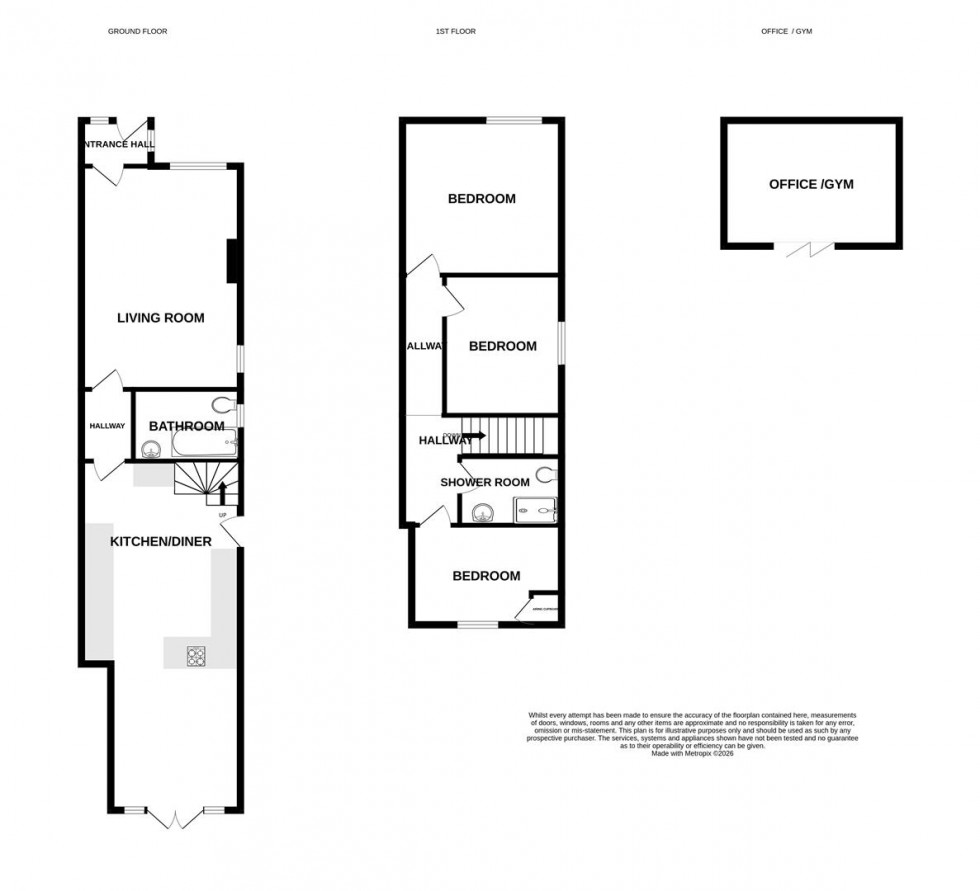 Floorplan for Tower Road South, Bristol