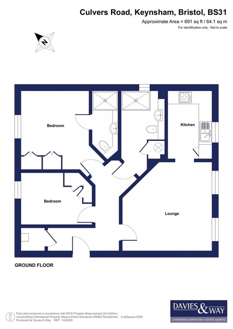 Floorplan for The Willows, Culvers Road, Keynsham, Bristol