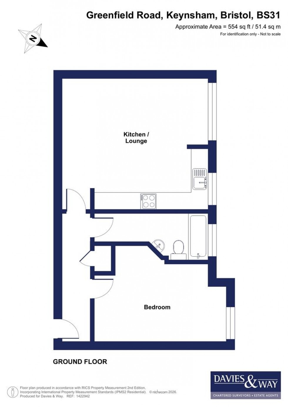 Floorplan for Greenfield Road, Keynsham, Bristol