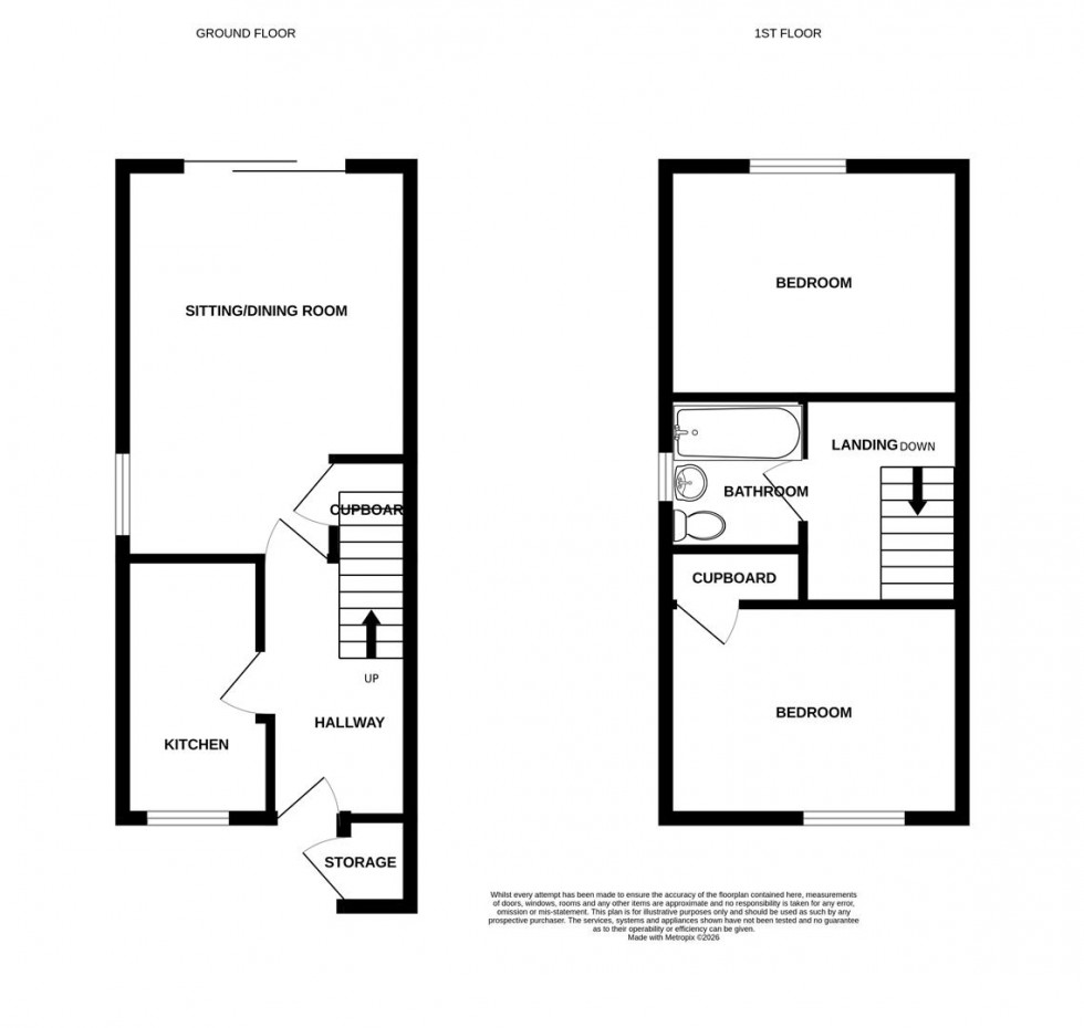 Floorplan for Dunster Gardens, Willsbridge, Bristol