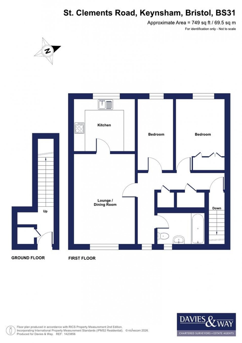 Floorplan for St. Clements Road, Keynsham, Bristol