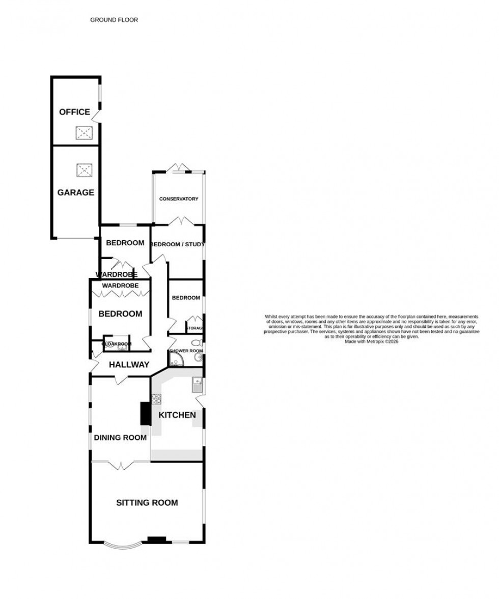 Floorplan for Fairways, Saltford