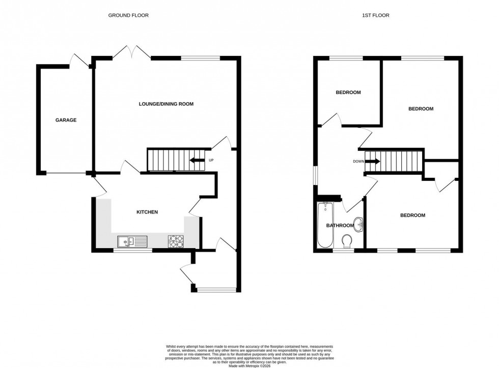 Floorplan for Waveney Road, Keynsham, Bristol