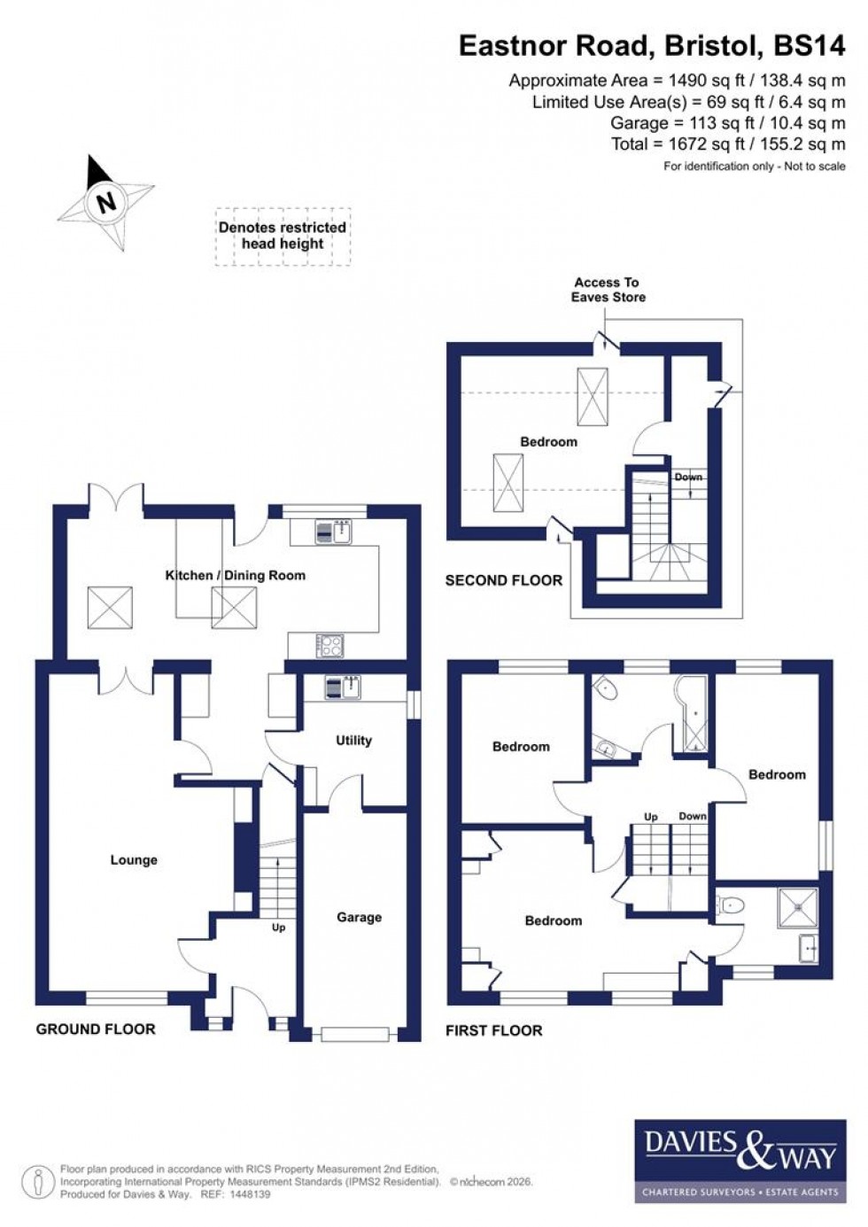 Floorplan for Eastnor Road, Whitchurch, Bristol
