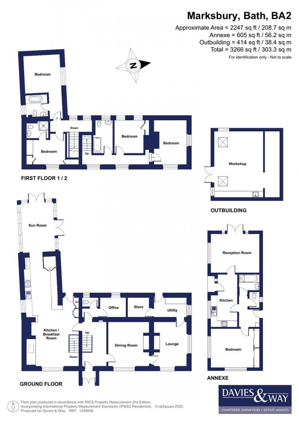 Floorplan for Marksbury, Bath