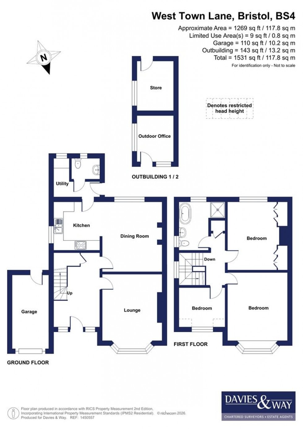 Floorplan for West Town Lane, Brislington, Bristol
