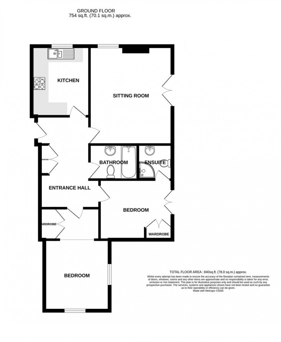 Floorplan for Longreach, Bath Road, Saltford, Bristol