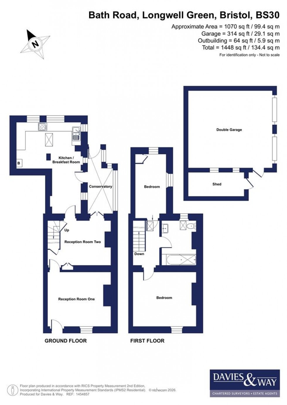 Floorplan for Bath Road, Longwell Green, Bristol