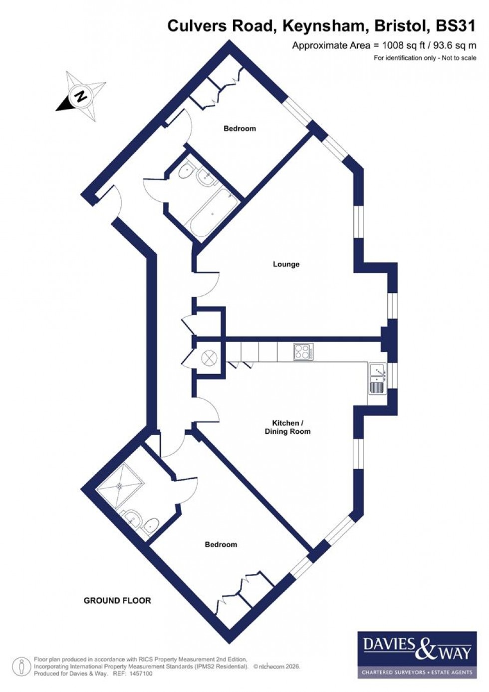 Floorplan for Culvers Road, Keynsham, Bristol