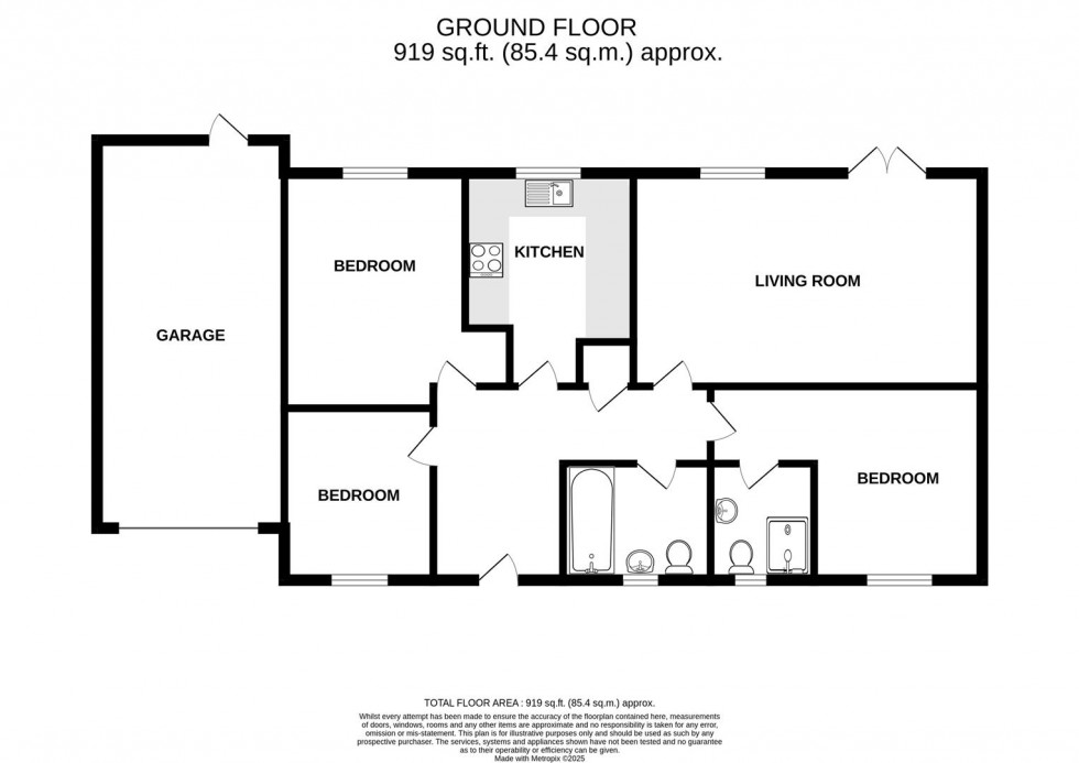 Floorplan for Stratton Place, Longwell Green, Bristol