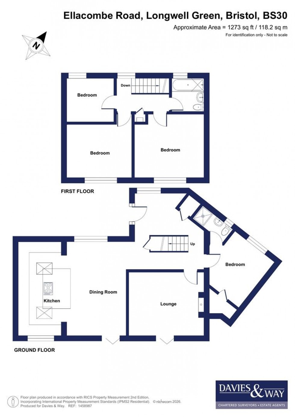 Floorplan for Ellacombe Road, Longwell Green, Bristol