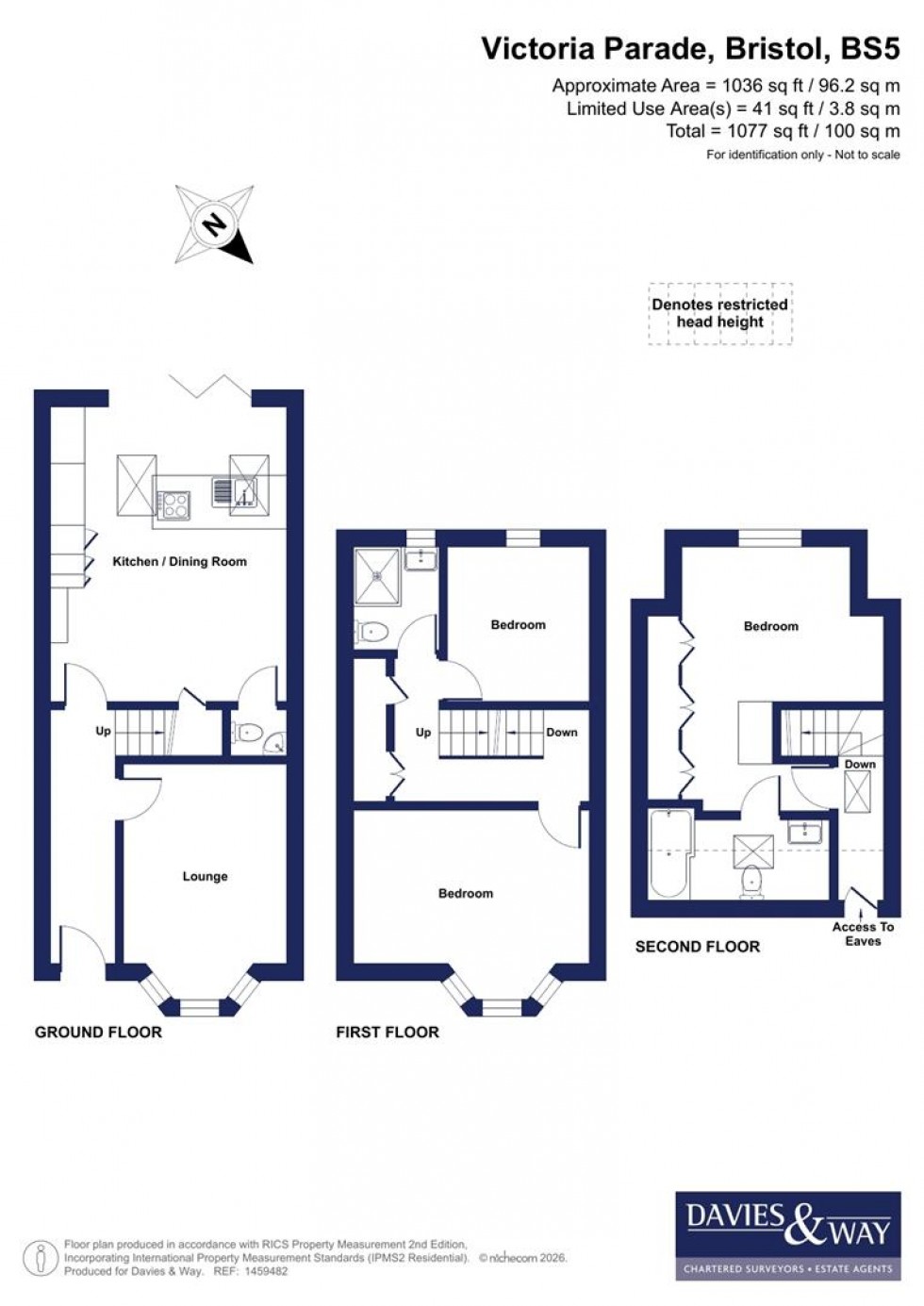 Floorplan for Victoria Parade, Redfield, Bristol