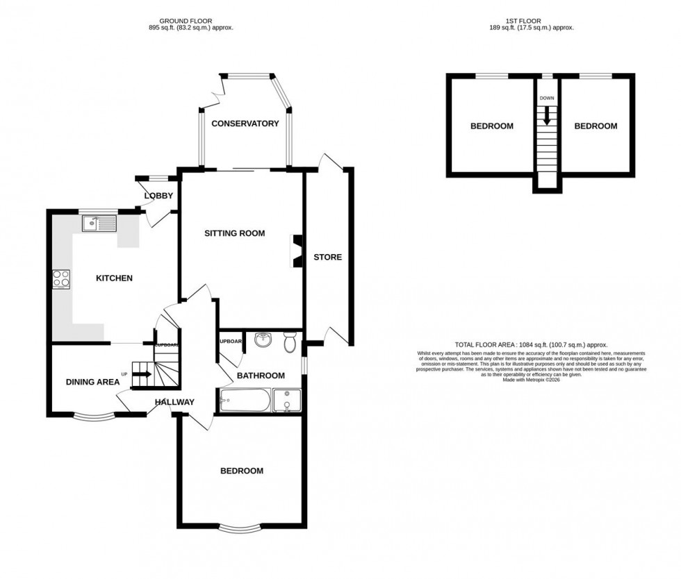 Floorplan for High Street, Pensford, Bristol