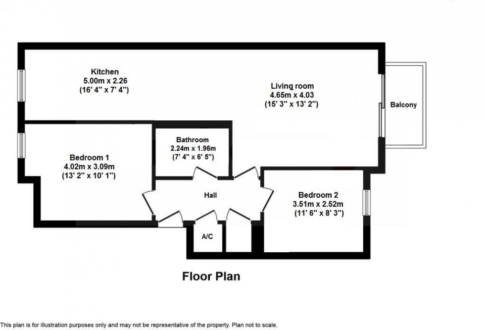 Floorplan for 6 Perretts Court, Cumberland Road, Bristol