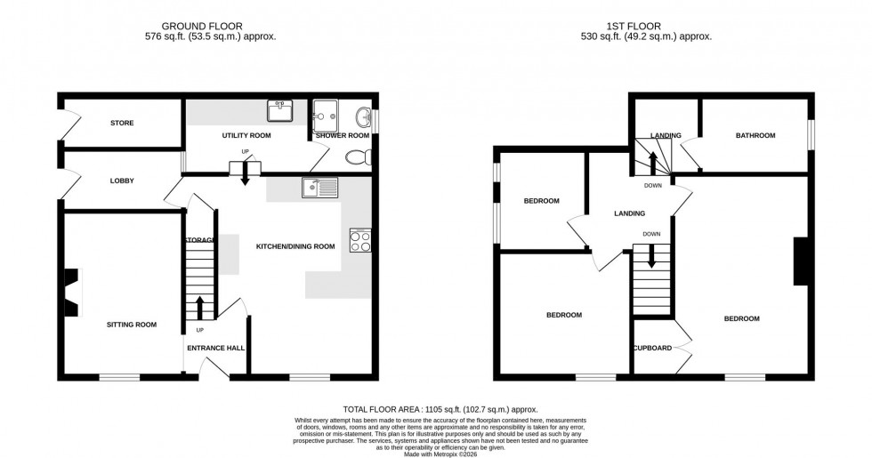 Floorplan for The Street, Farmborough, Bath