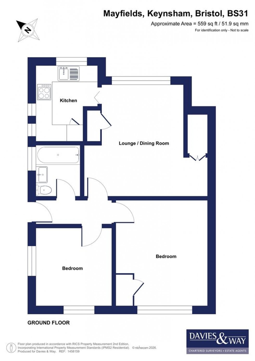 Floorplan for Mayfields, Keynsham, Bristol