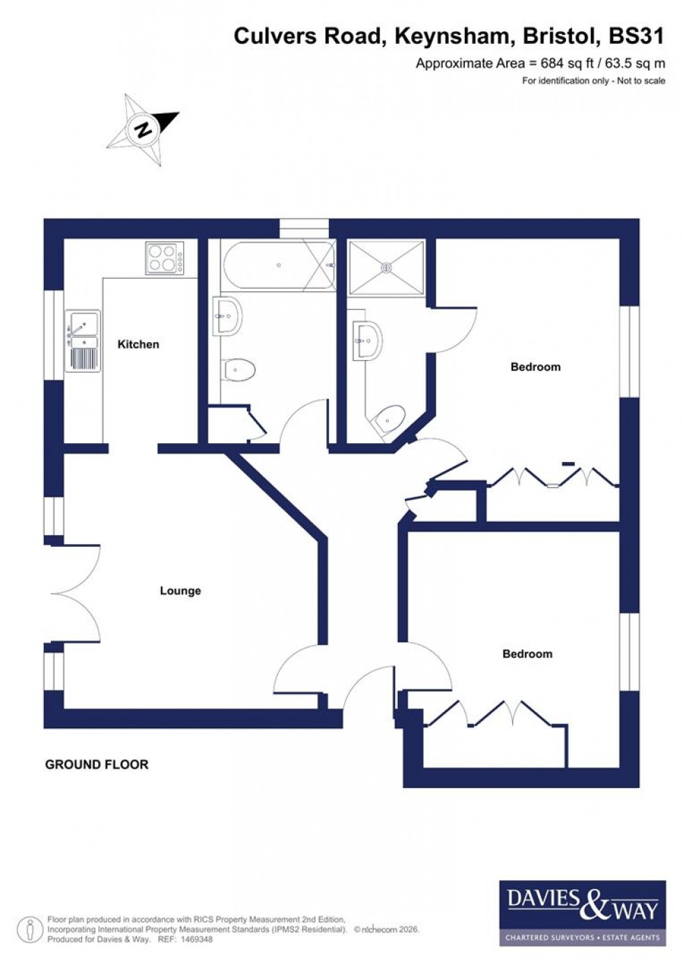 Floorplan for The Willows, Keynsham, Bristol