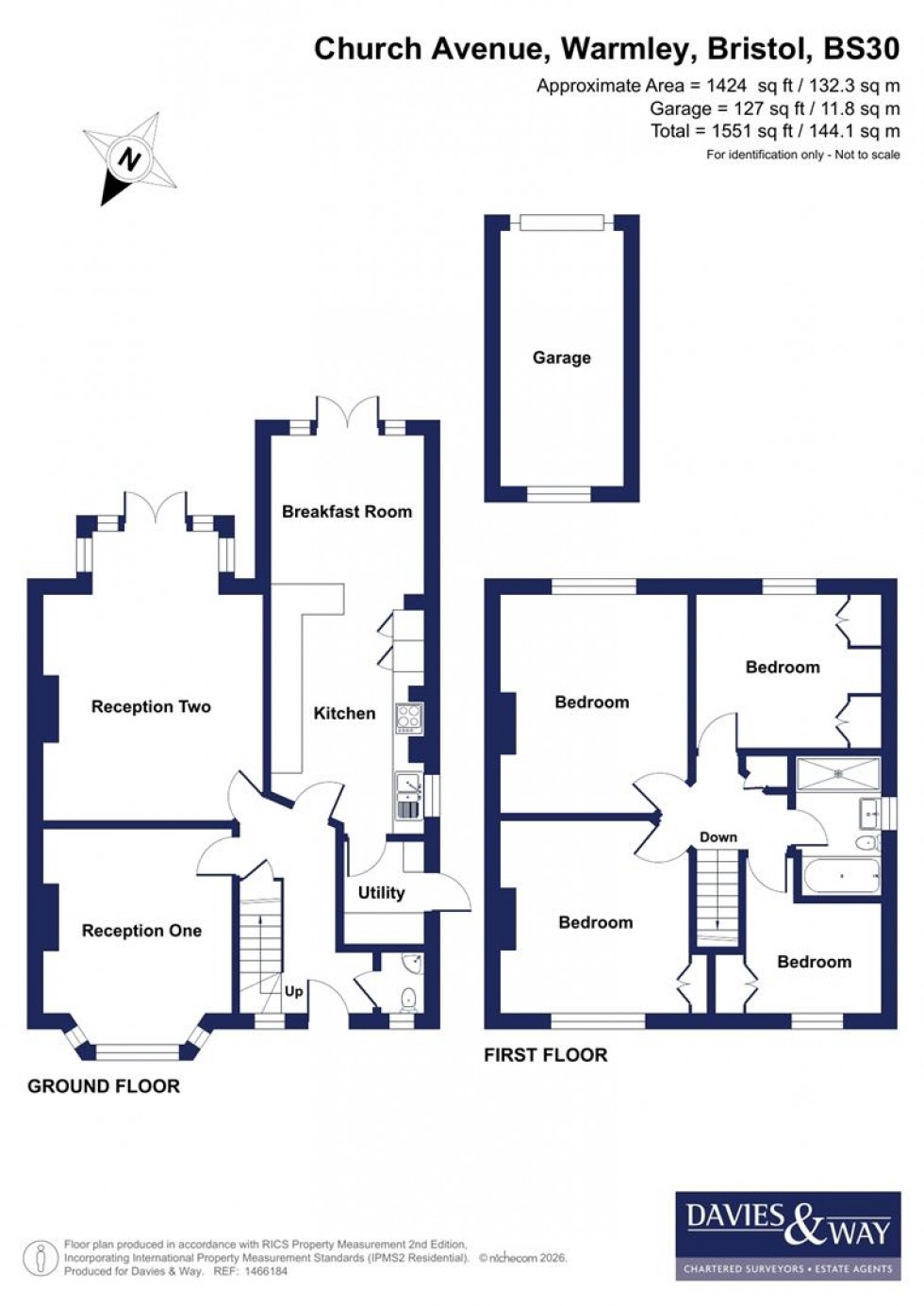 Floorplan for Church Avenue, Warmley, Bristol