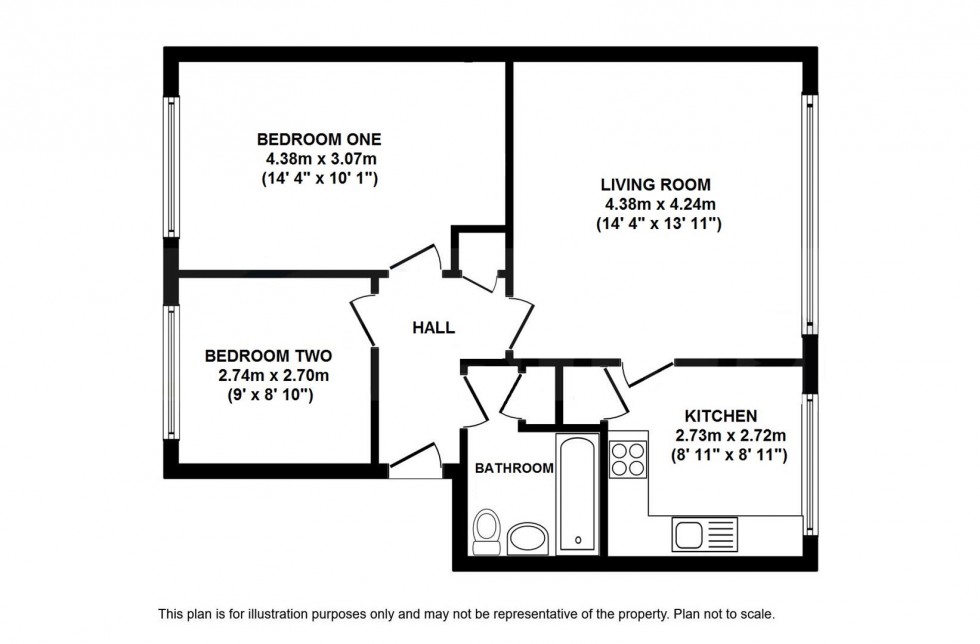 Floorplan for 11 St Martins Court, Frome Road, Combe Down, Bath