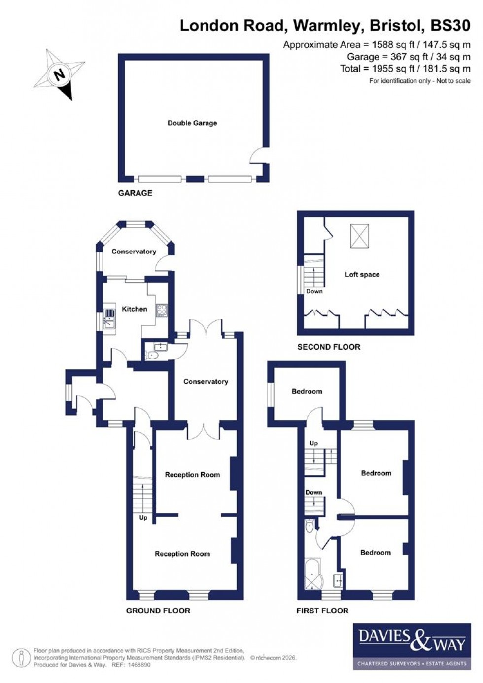 Floorplan for London Road, Warmley, Bristol