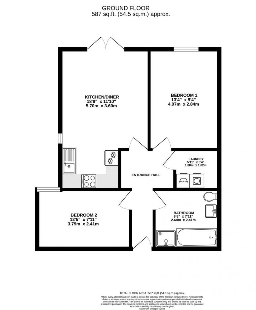 Floorplan for Carpenters Lane, Keynsham