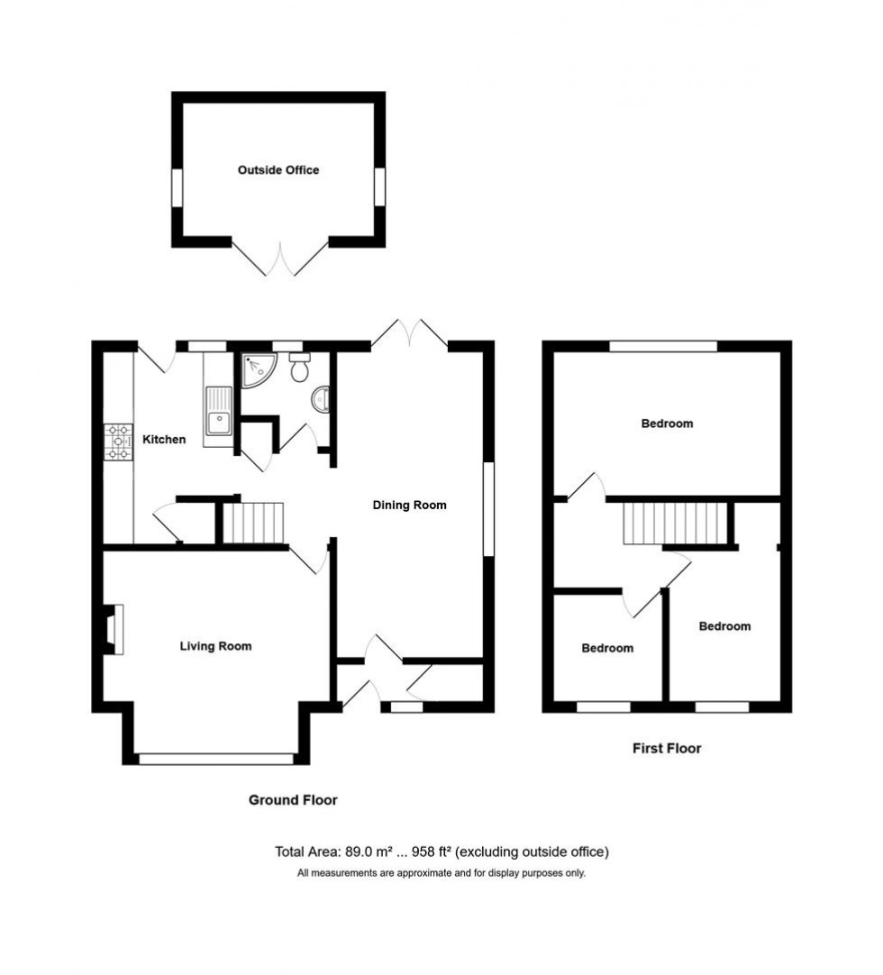 Floorplan for Fairway Close, Oldland Common, Bristol