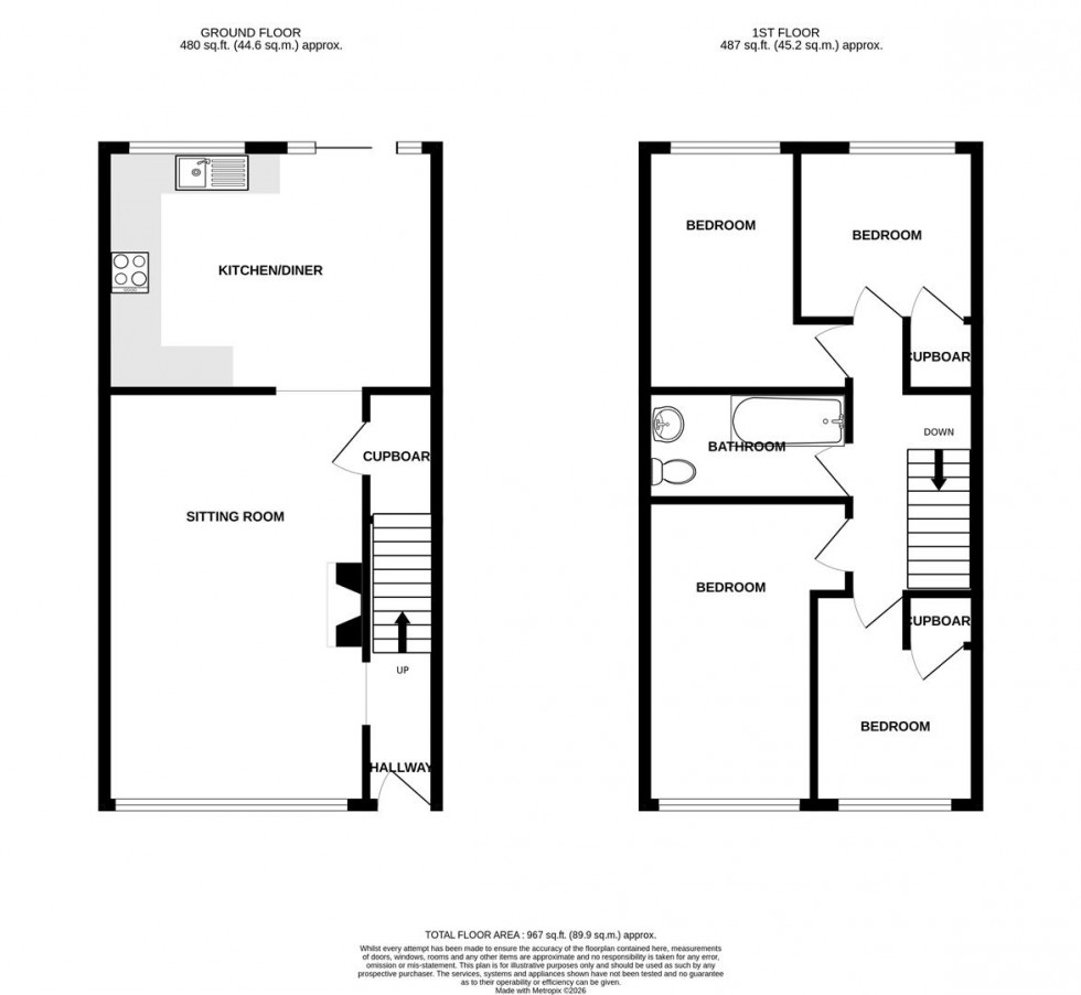 Floorplan for Pomfrett Gardens, Stockwood