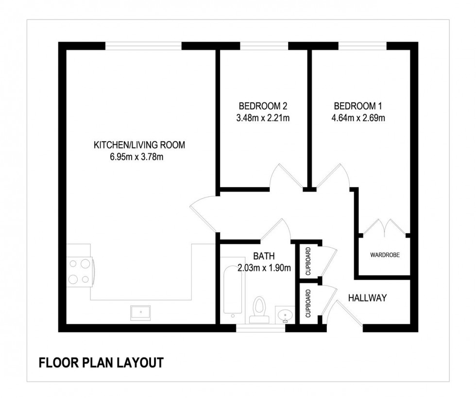 Floorplan for Oak Leaze, Charlton Hayes, Bristol