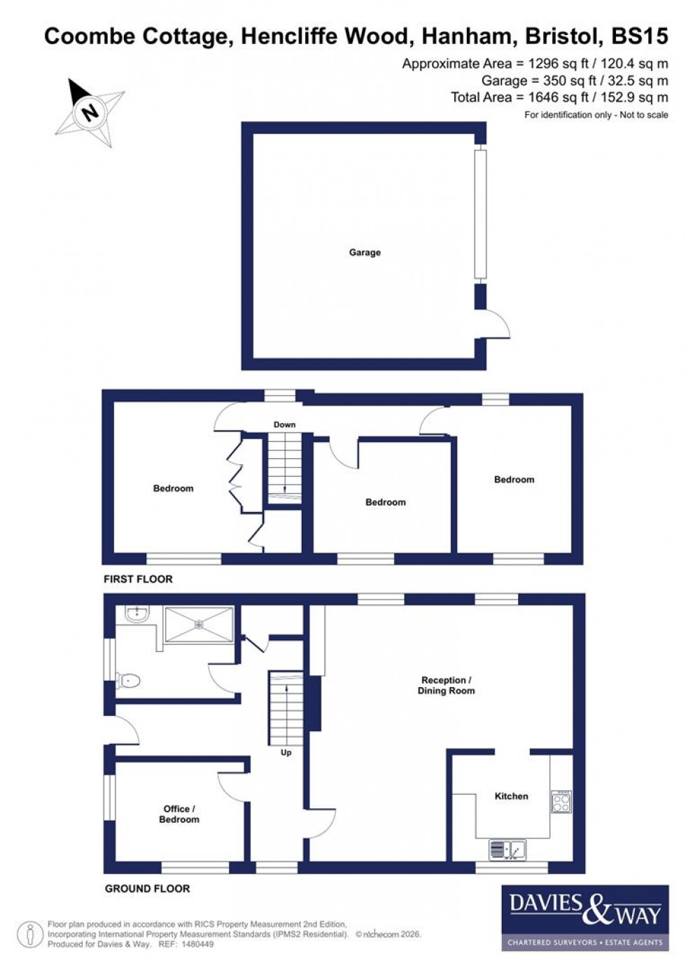 Floorplan for Hencliffe Wood, Hanham, Bristol