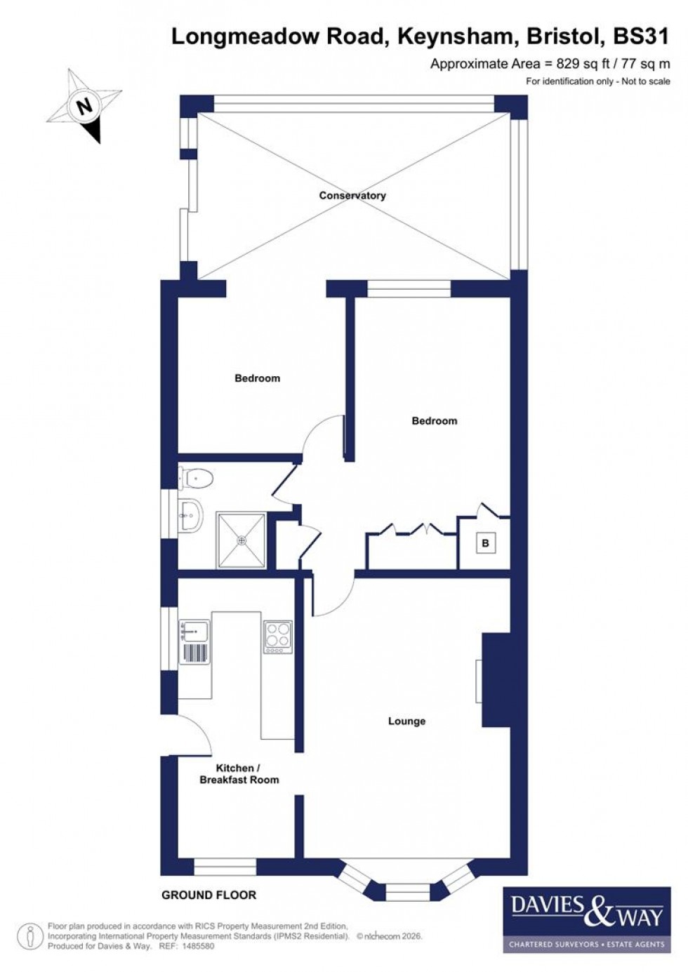 Floorplan for Longmeadow Road, Keynsham, Bristol