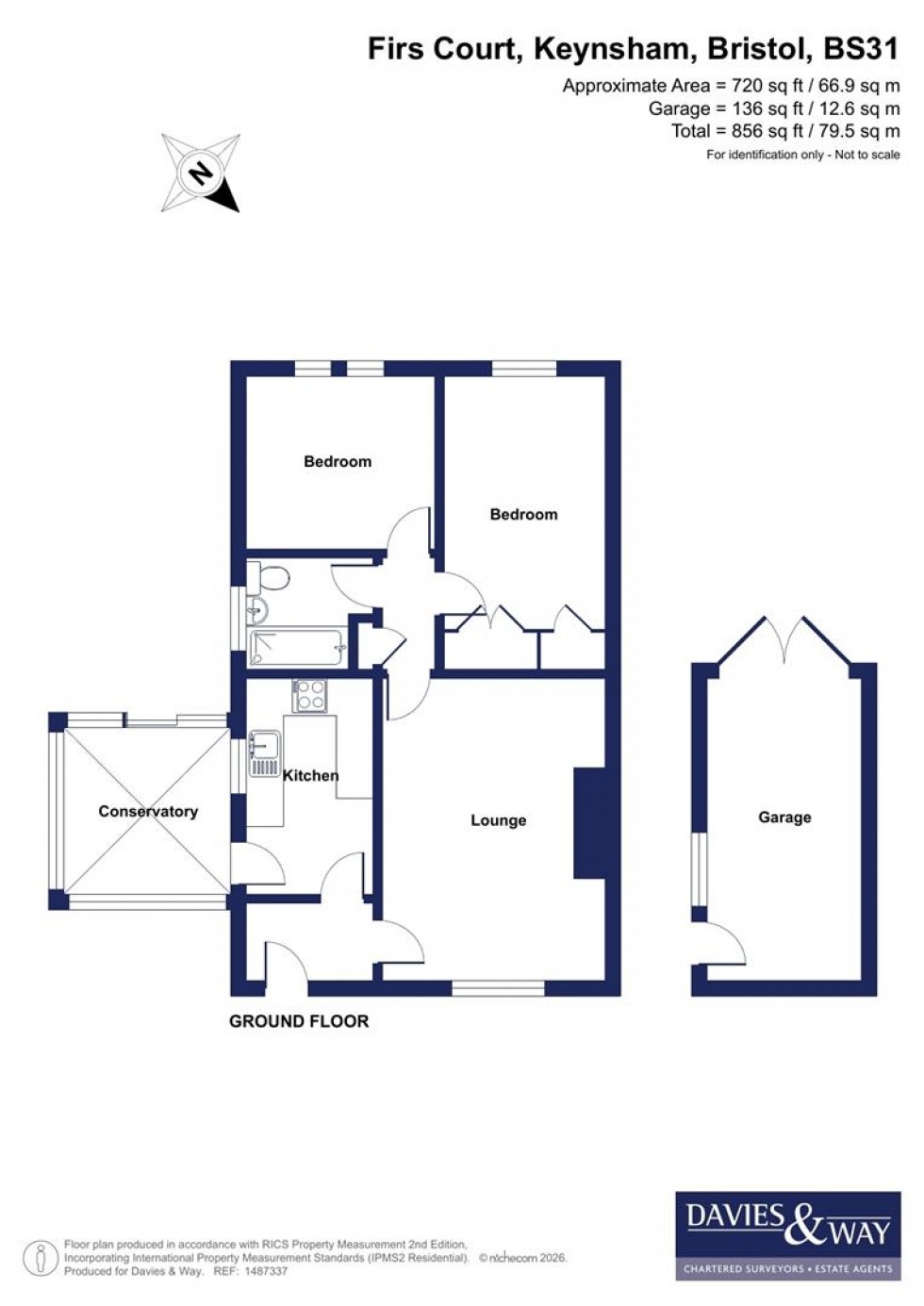 Floorplan for Firs Court, Keynsham, Bristol