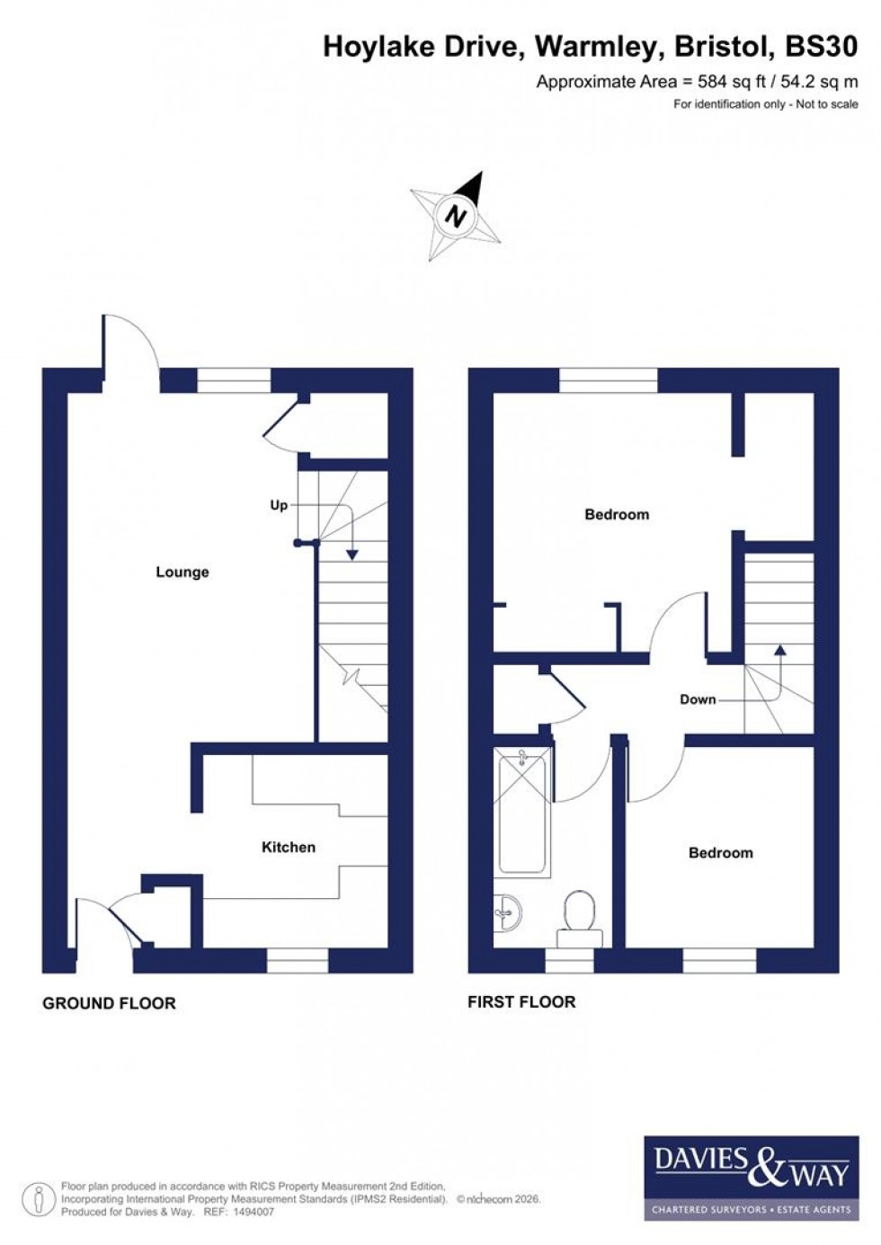 Floorplan for Hoylake Drive, Warmley, Bristol