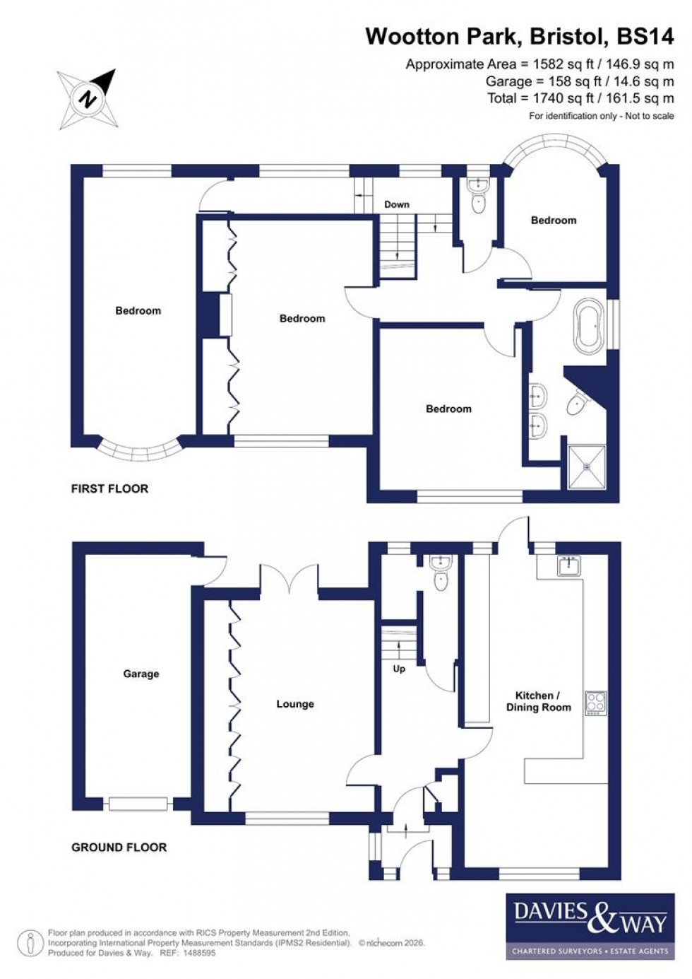 Floorplan for Wootton Park, Knowle, Bristol