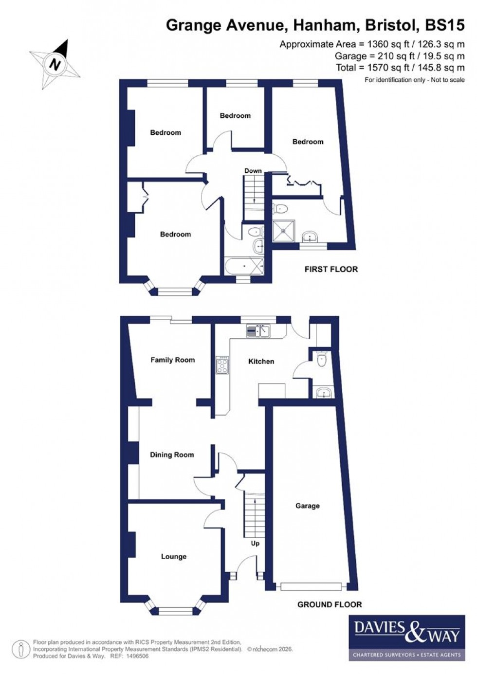 Floorplan for Grange Avenue, Hanham, Bristol