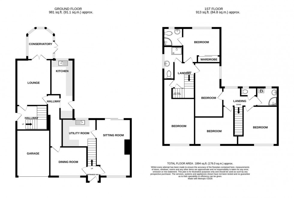 Floorplan for Lansdown Crescent, Timsbury, Bath