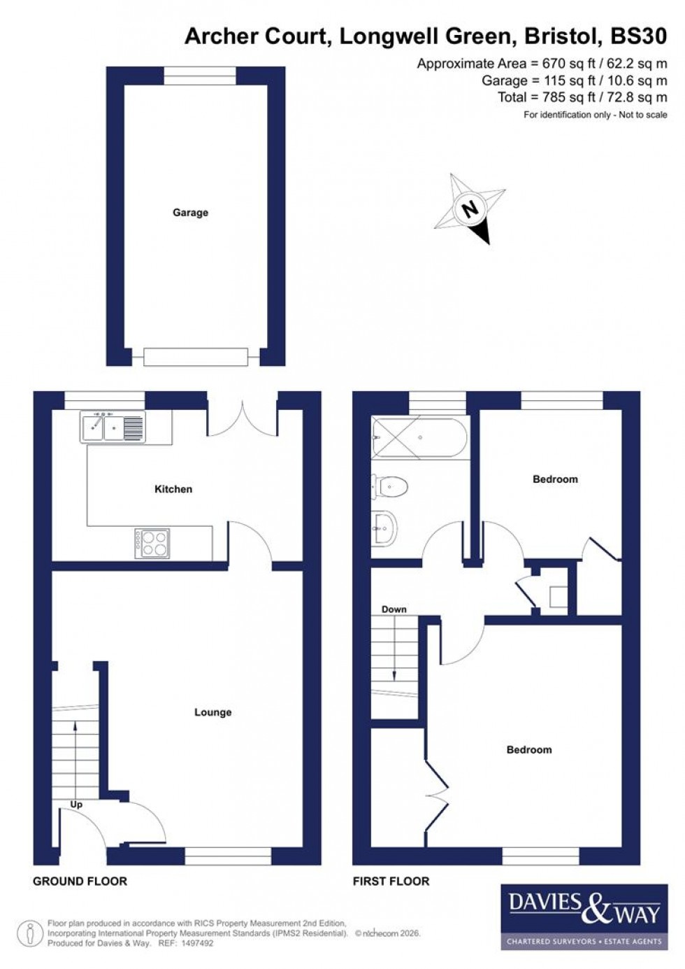 Floorplan for Archer Court, Longwell Green, Bristol
