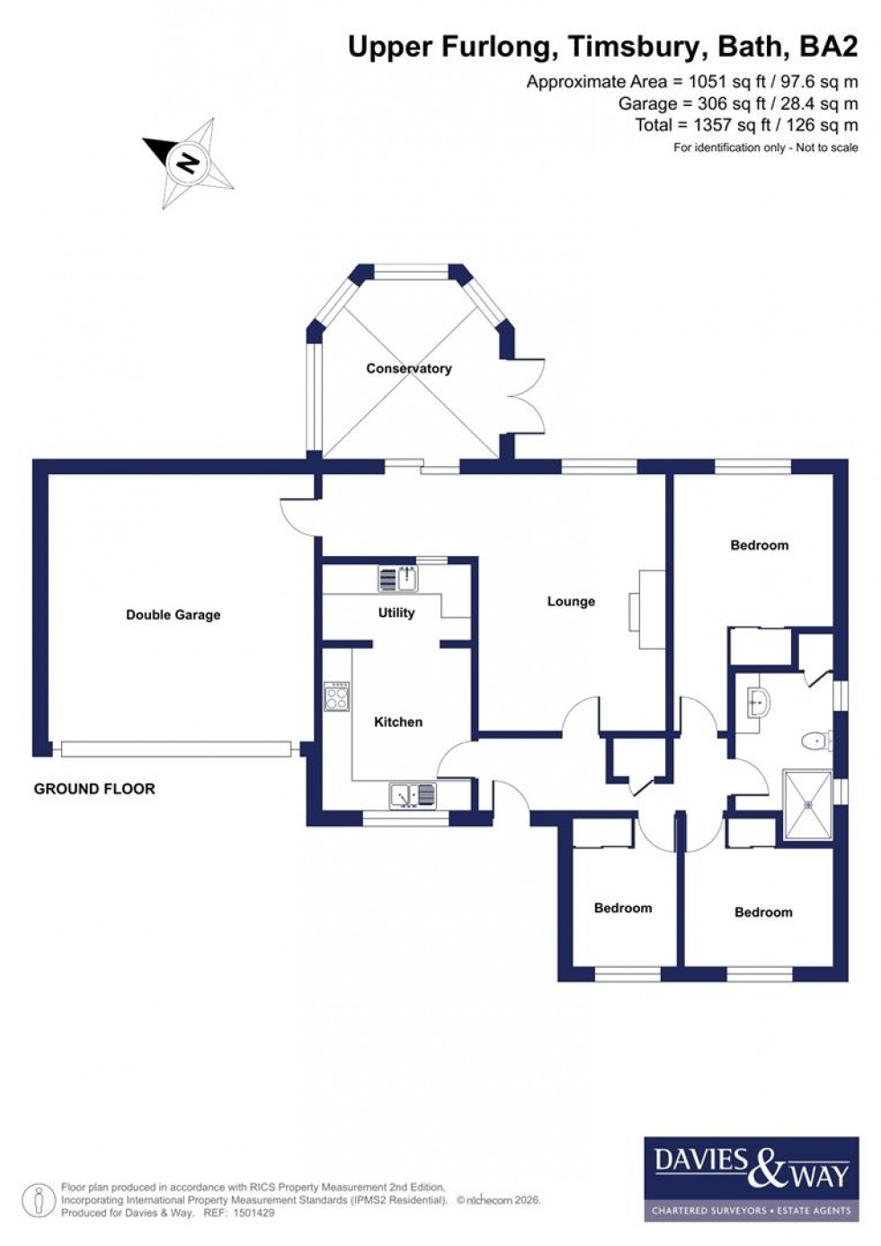Floorplan for Upper Furlong, Timsbury, Bath