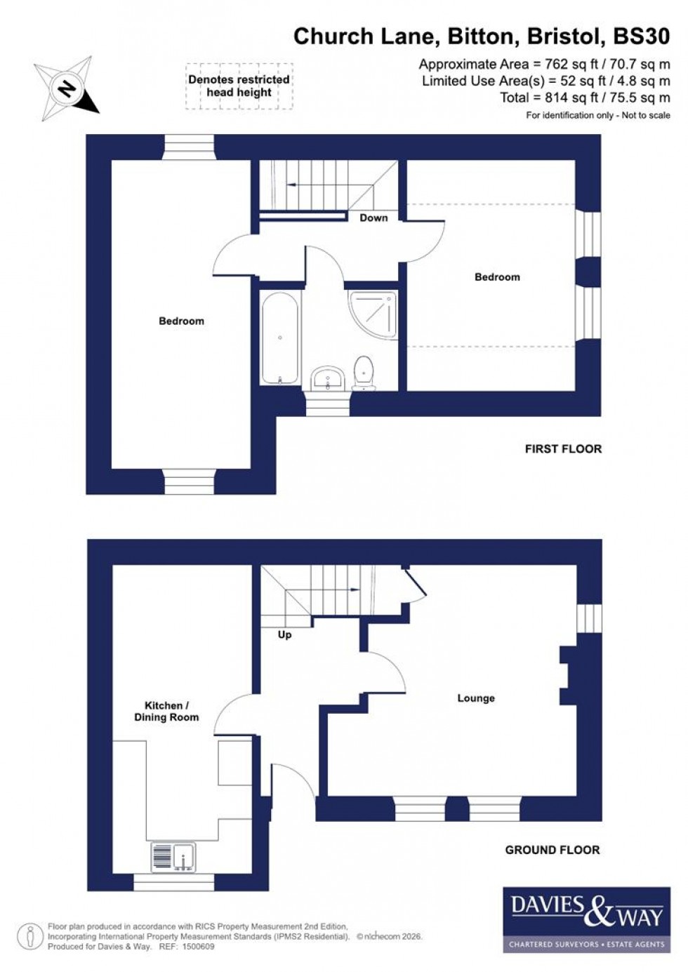 Floorplan for Mulberry Cottage, Church Lane, Bitton, Bristol